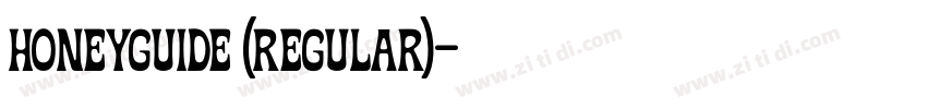 Honeyguide (regular)字体转换